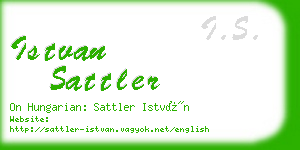 istvan sattler business card